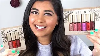 Stila LIQUID LIPSTICK Holiday Sets: Review & Lip Swatches!