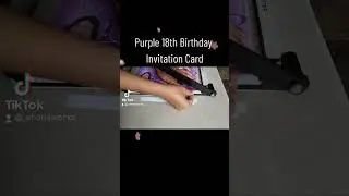 Purple Theme 18th Birthday Invitation Card #invitationcard #shortvideo #invitation #18thbirthday