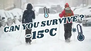 -15 &deg; C🥶 | Snowstorm Aftermath in Germany❄️ | Rostock Winter Scenes⛄ | Pure Winter Magic ✨