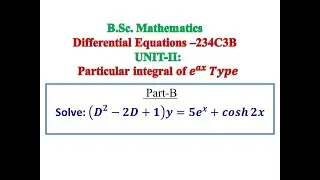 #Particular integral e^ax #  Allied Maths 2 # Engg.Maths 2 # Ordinary Differential equations