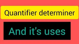 Types of determiner with example quantifier #knowledge #education #yt #ytvideo #viral 