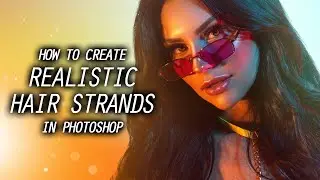 How to create realistic hair strands in Photoshop using the Brush Transfer Setting