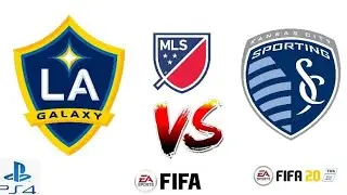 LA Galaxy vs Sporting kanzas City MLS soccer today Gameplay FIFA 20 EA Sport