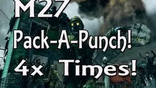 Black Ops 2 Zombies - Nuketown Zombies! - M27 Pack-A-Punch! (4 Times)