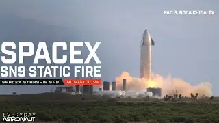 Watch SpaceX Static Fire Starship SN9 THREE Times!!!