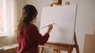 Winter Moon & Full Moon Painting Step by Step | Acrylic painting for beginners #507