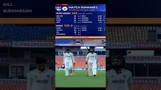 MATCH SCORECARD INDIA VS WEST INDIES LIVE SCORE #indvswi #viralshort #westindiescricketteam