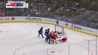 Leafs fans chant Sammy, Sammy after Samsonov's great save vs Red Wings (14 jan 2024)