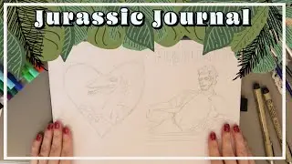 February Bullet Journal Setup 2021~Jurassic Love Theme
