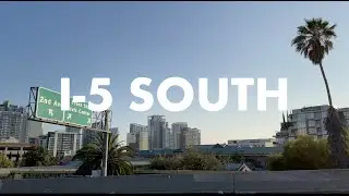 Driving I-5 South San Diego, California 4K | Downtown SD, Little Italy