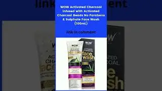 WOW Activated Charcoal infused with Activated Charcoal Face Wash #shorts
