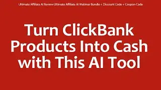 Ultimate Affiliate AI Review Ultimate Affiliate AI Webinar Bundle + Discount Code + Coupon Code