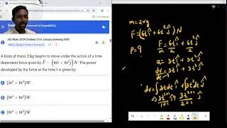 JEE MAIN  PHYSICS PYQ: instantaneous power