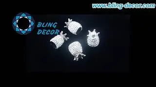 Valve Stem Caps, Handmade Crystal Rhinestone Universal Bling Car Accessories for Women Girls