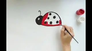 How to draw a ladybug | ladybug | Art for kids | ladybug drawing | Как нарисовать божью коровку