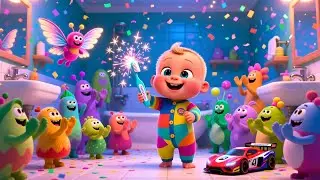 Brushy Wroom Car Jam | Nursery Rhyme Song for Kids