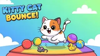 Kitty Cat Bounce! 🐾🎶 | Fun Song for Kids & Toddlers | Happy Tale & Tune