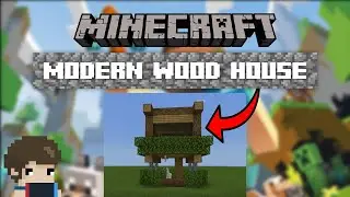 Minecraft Build Tutorial - Modern Wooden House (Nintendo Switch Gameplay Guide)