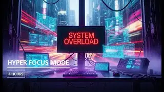 2HOURS OF DEEP WORK - CODE RED - SYSTEM OVERRIDE: Intense Focus Music 🎸 Epic Cyberpunk Code Session