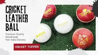Best Leather Cricket Balls from Cricket Topper Jalandhar 🔥✅