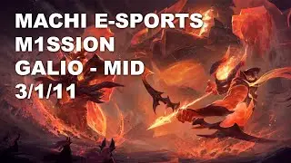 Machi E-Sports M1ssion Mid Galio vs Zed - KR Master Patch 10.8