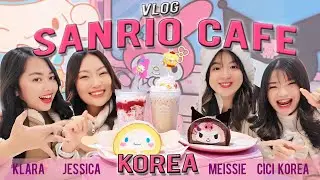 VLOG SANRIO CAFE KOREA !!! BARENG JESSICA, MEISSIE, CICI KOREA LUCU BANGET !!! | Klara Tania