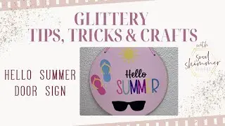 Hello Summer Door/Wall Sign | Teckwrap Craft Vinyl | #diycrafts