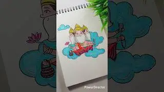 Brahma ji drawing 🙏🏻🚩 #shorts #lipikaarts #art