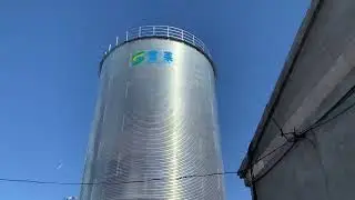 500T corn silo #grainsilo #steelsilo  hopper/cone  bottom silo project
