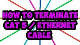 How to terminate Ethernet Cable - Cat 5 #poorwifi #hardwireconnection