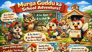 🎬 Murga School Jata Hai | Funny 3D Cartoon Comedy