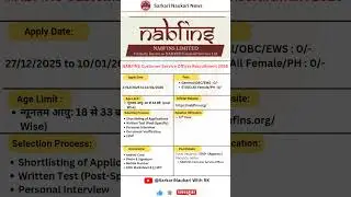 NABFINS CSO Recruitment 2026 | No Exam Direct Interview! 🔥 12th Pass Apply Online | Full Details