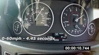 BMW 335d F30 Stock - Timed 0-110mph