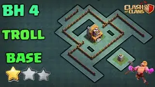 BEST BH4 TROLL BASE | ANTI GIANT , ANTI BARCHER | BUILDER HALL 4 BASE LAYOUT WITH REPLAYS