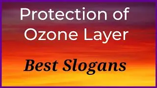 Slogans On Ozone Day in English// Ozone Day Slogans// Chaandu's World