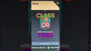 JOSELU MOMENTS CLASS OR PASS