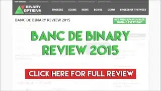 Banc De Binary Review 2015