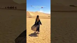 Oasis in the Gobi Desert, China 🇨🇳😳 #gansu #china #foreignerinchina #中国 #desert #chinalife