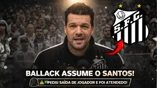 BOMBA: BALLACK PEDE SAÍDA DE JOGADOR, E SANTOS ENTREGA TIME A NOVO TÉCNICO! | notícias do santos