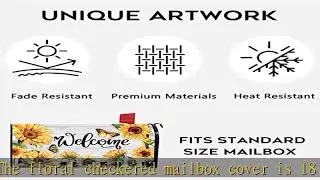 Auirre Summer Fall Welcome Mailbox Cover Magnetic Standard 21