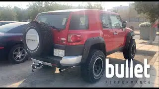 صوت دبة بولت | bullet الالكترونية على الاف جي مع  هدرز | Heades muffler bullet for fj cruiser
