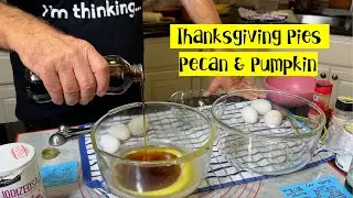 🥧 Пирог с пеканом и тыквой на День благодарения &mdash; домашняя основа, домашние орехи пекан и домашня...