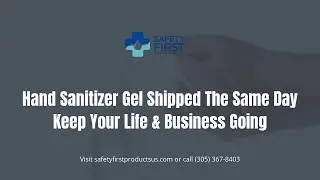 Safety First Promo - Hand Sanitizer Gel