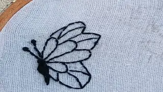 Most Viral Butterfly embroidery design| it is very creative & beautiful hand embroidery patterns 🦋