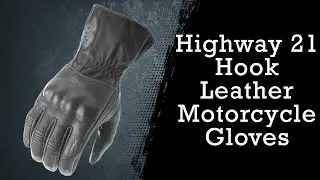 Highway 21 Hook Leather Motorcycle Gloves