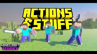 NEW Bedrock Player Animation Texture Pack | Actions & Stuff @ActionsNStuff