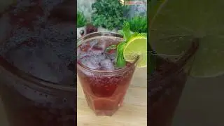 Summer drinks recipes | Rooh Afza Sharbat #roohafzah #mint #lemon #nimbu #sharbat #drinks #shorts
