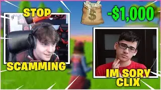 Clix FREAKS OUT After FaZe Sway LOOSES $1,000 Bet & Refused To Pay! (Fortnite)
