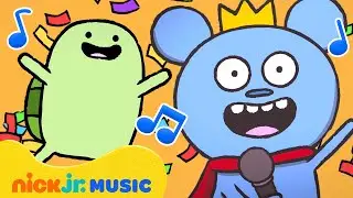 Bossy Bear BFF Sleepover Songs w/ Lyrics! 🎶 Preschool Songs | Nick Jr. Music