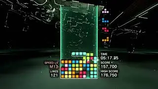 SS high score in Master Mode (speed level M16) of Tetris&reg; Effect: Connected - PlayStation 4